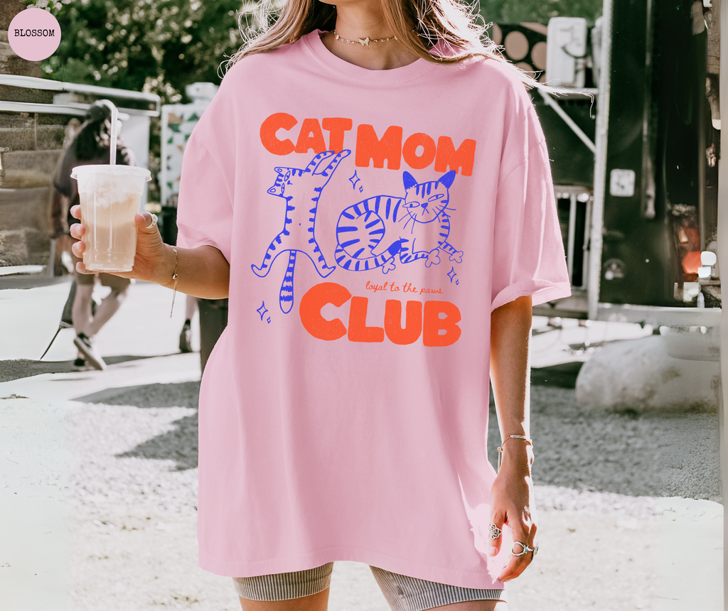 Cat Mom Club T-Shirt