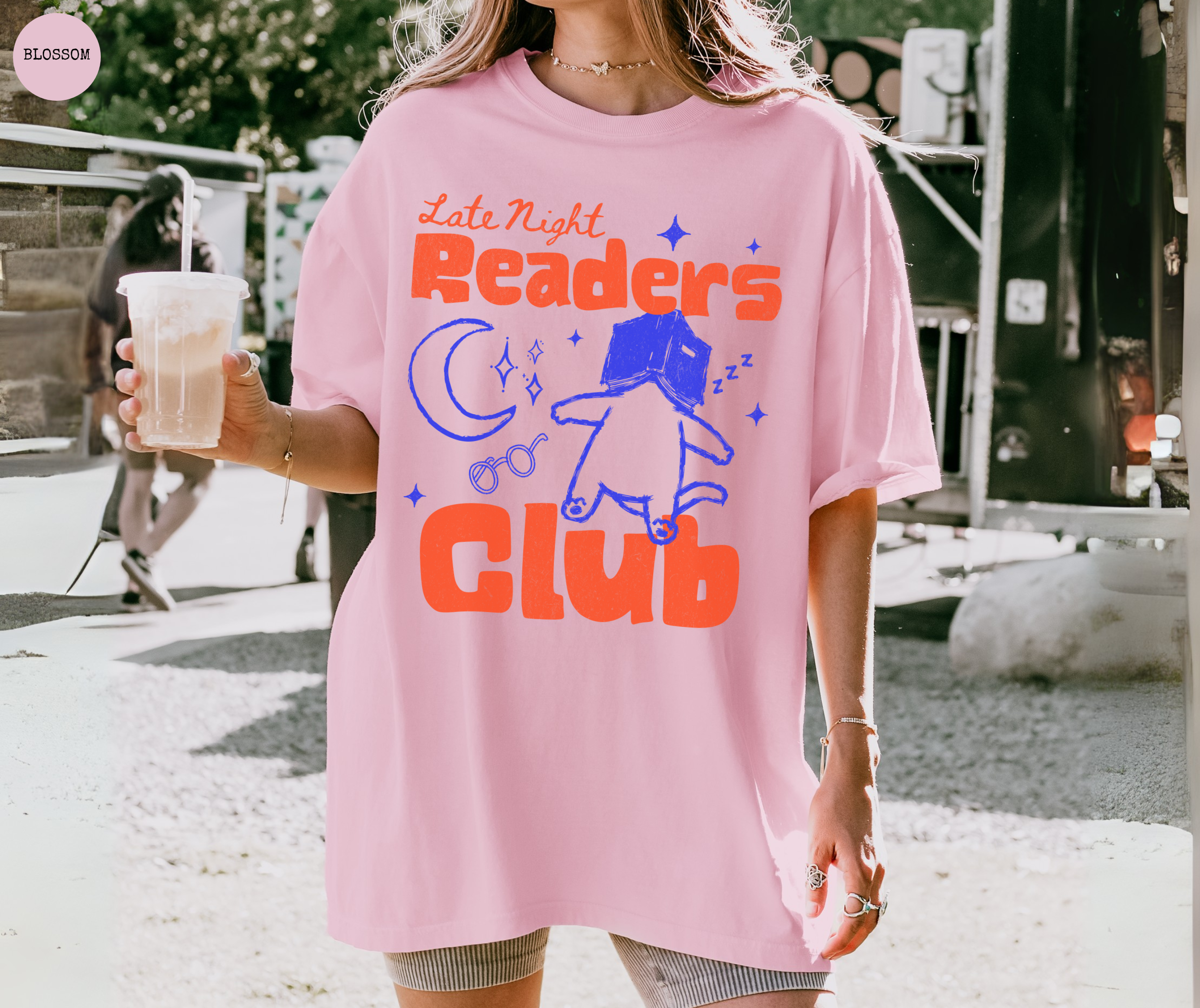 Late Night Readers Club Cat T-Shirt