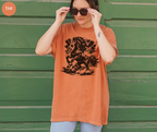 T-shirt cheval et éclair style années 90 rétro