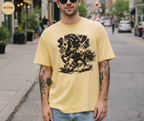 T-shirt cheval et éclair style années 90 rétro