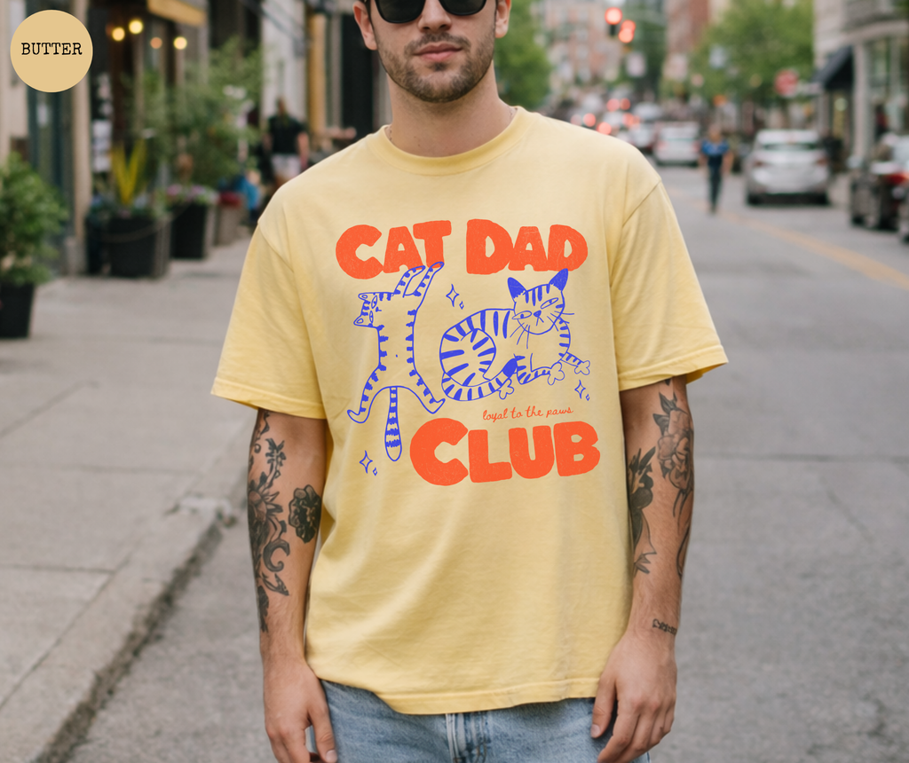Cat Dad Club T-Shirt