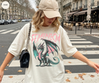 T-shirt fantaisie Dragon Féminisme