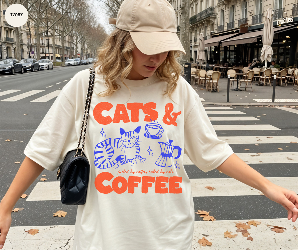 Cats and Coffee T-Shirt