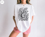 Retro Linocut Squirrel T-Shirt