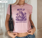 MILF Man I Love Frogs Baby Tee