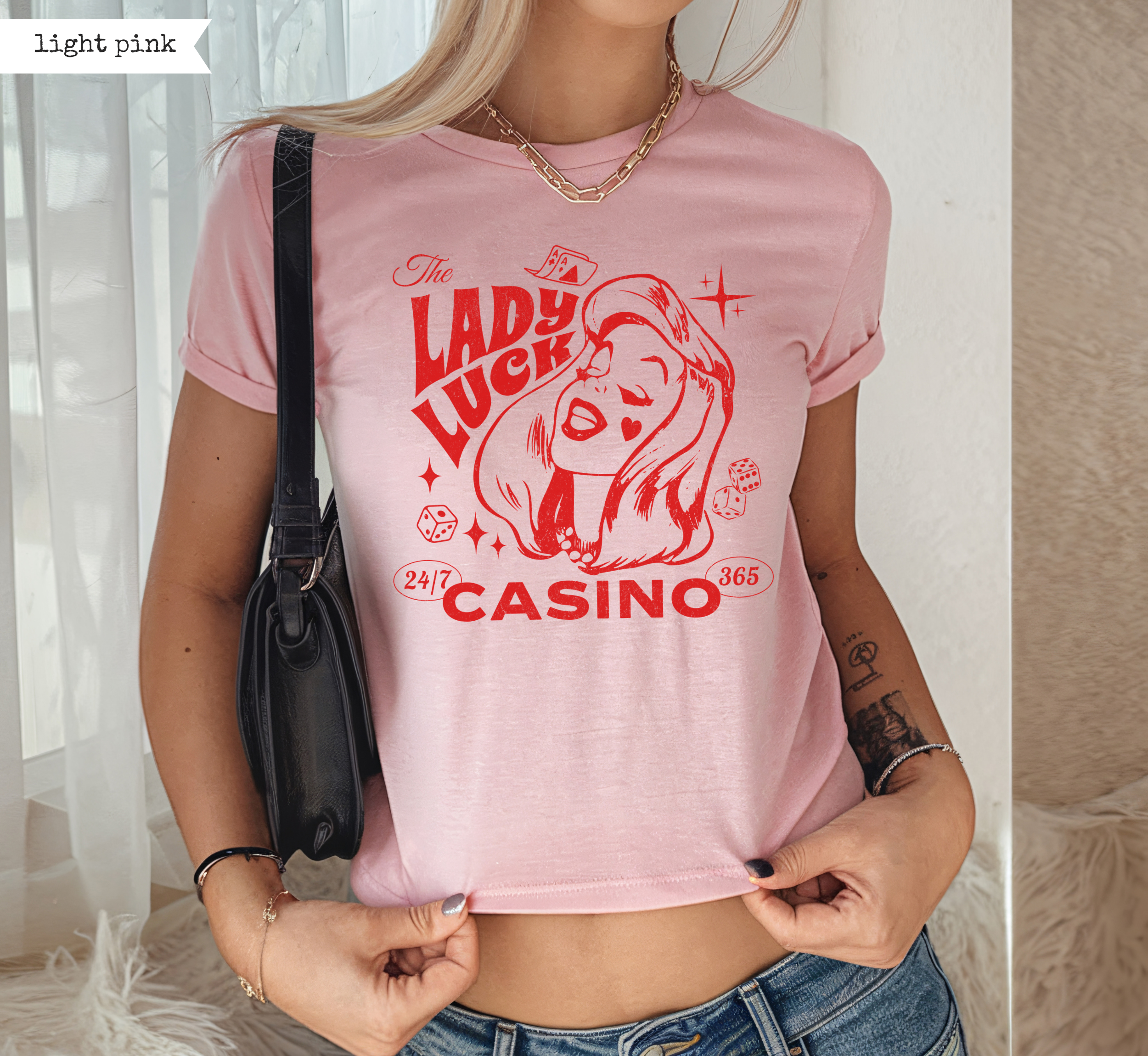 Lady Luck Casino Baby Tee