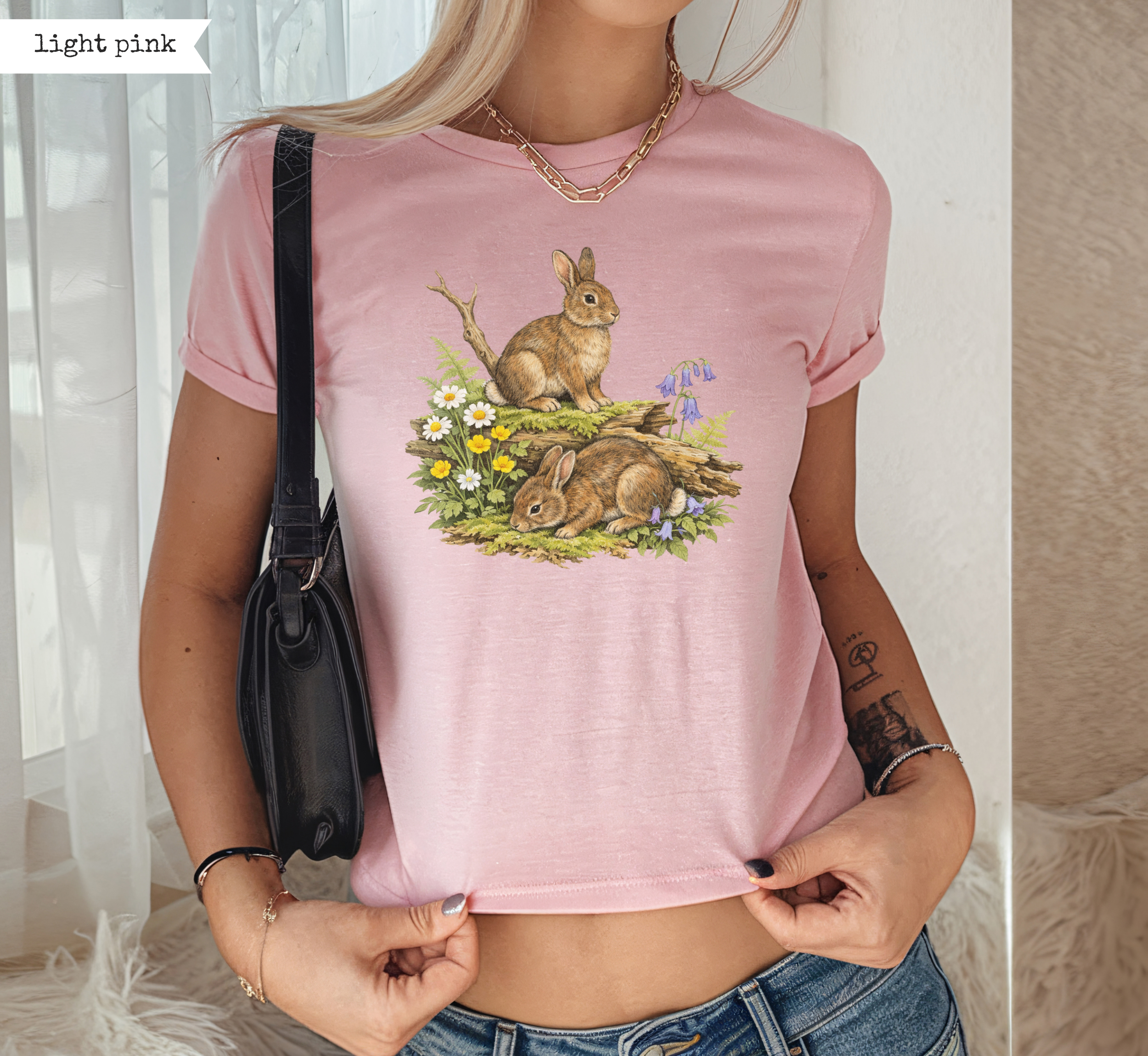 Woodland Rabbits Baby Tee