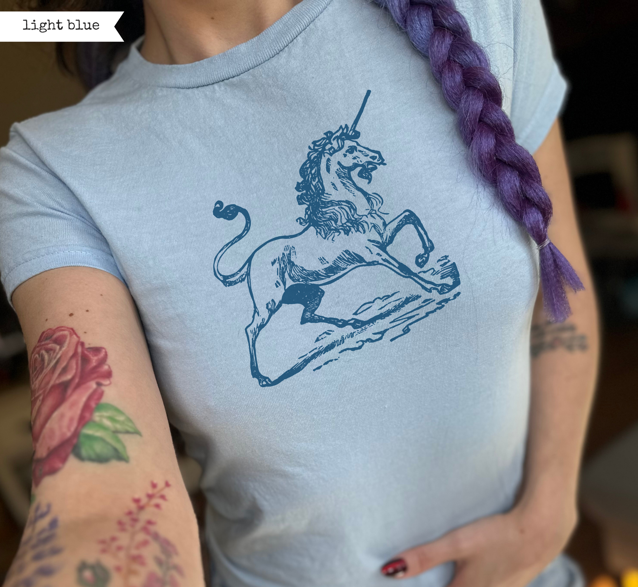 Medieval Unicorn Baby Tee