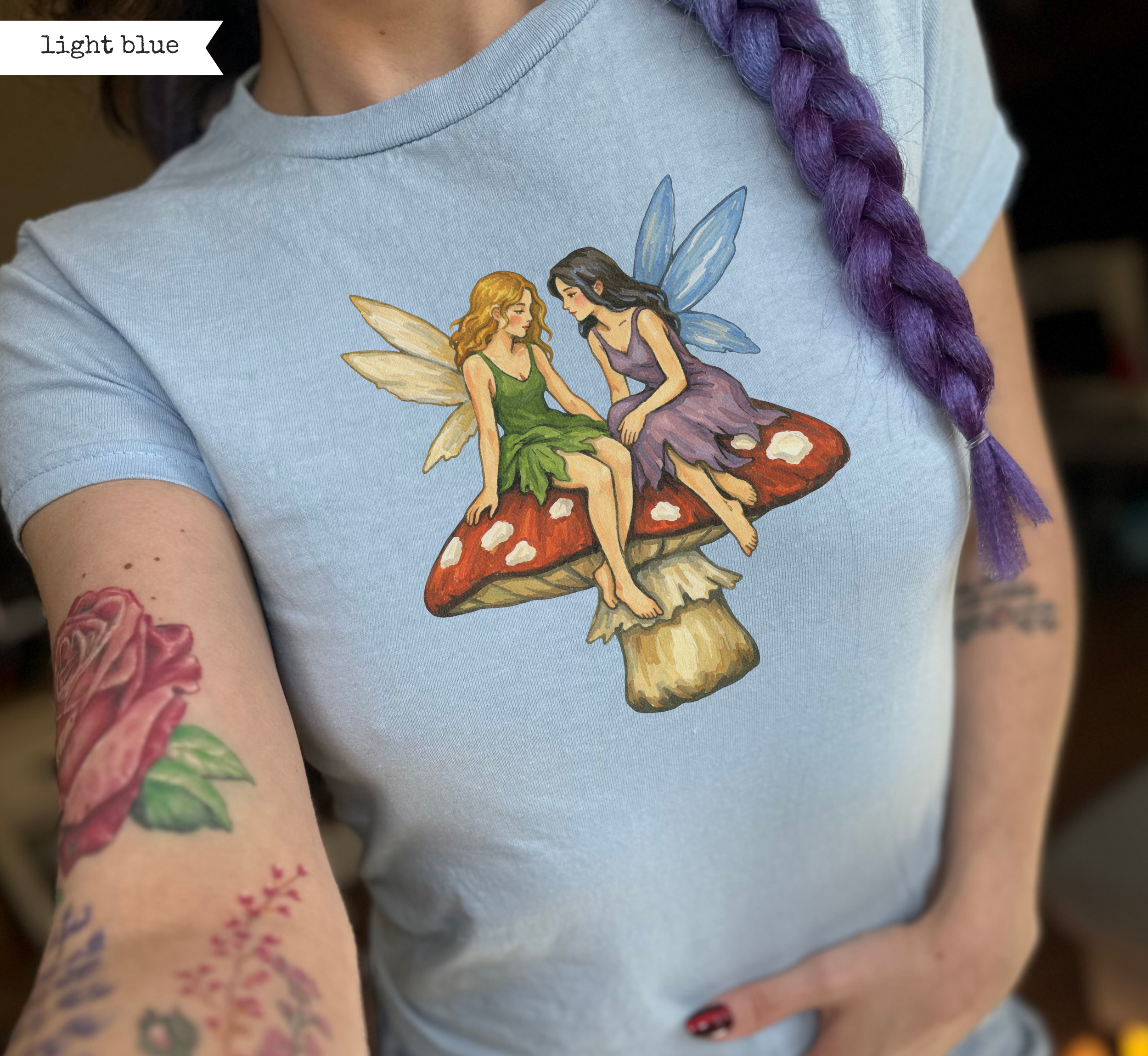 Medieval Fairies Mushroom Baby Tee