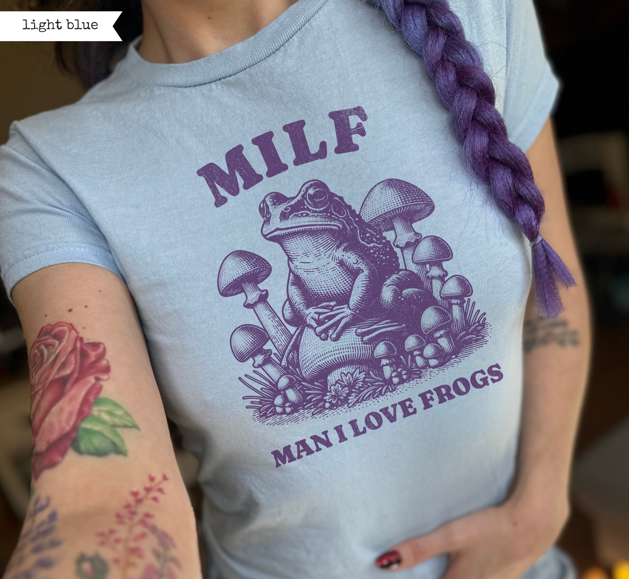 MILF Man I Love Frogs Baby Tee