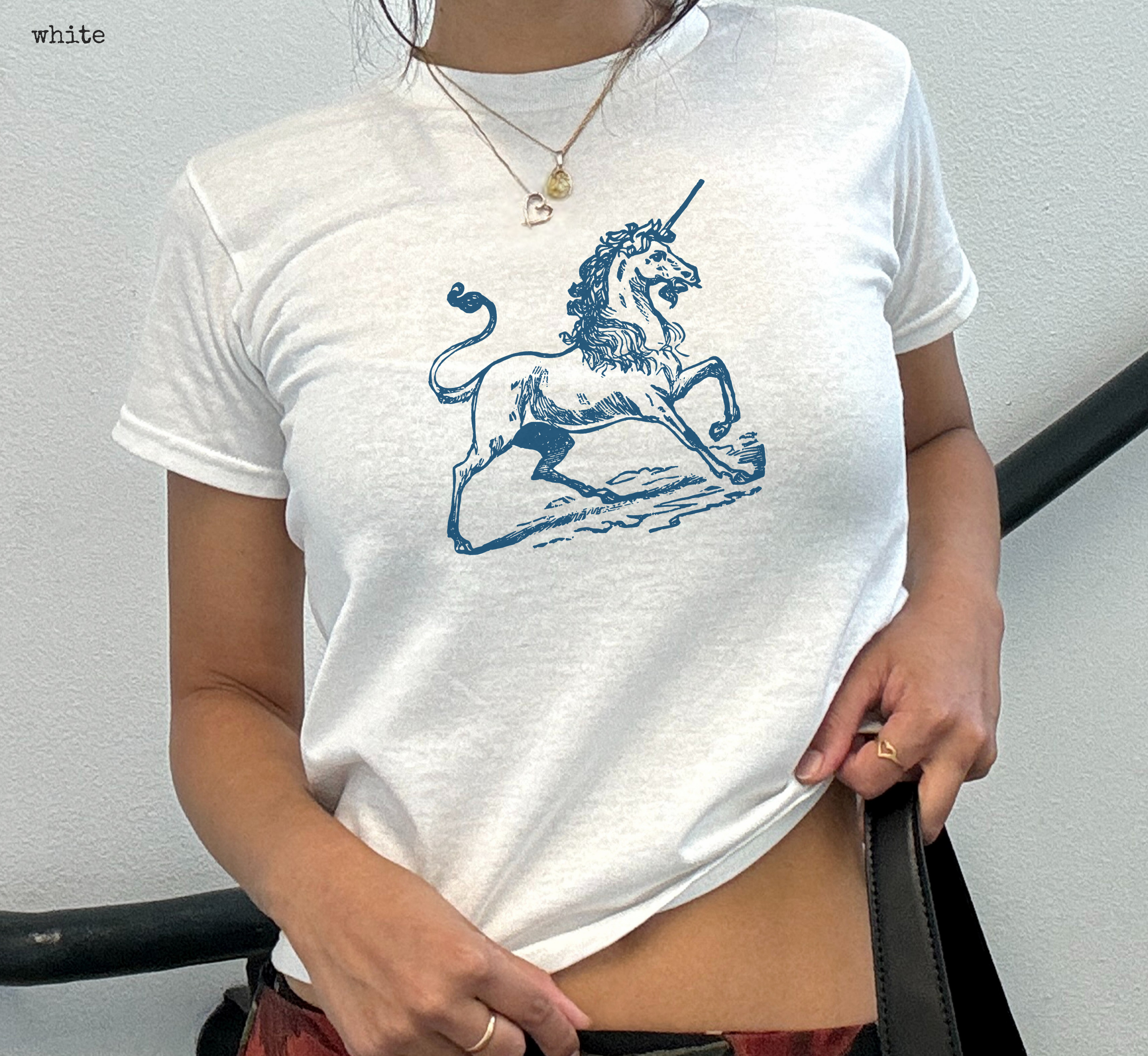 Medieval Unicorn Baby Tee