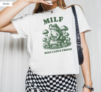 T-shirt ample "J'adore les grenouilles"