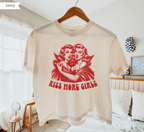 T-shirt ample "Kiss More Girls Vampire"
