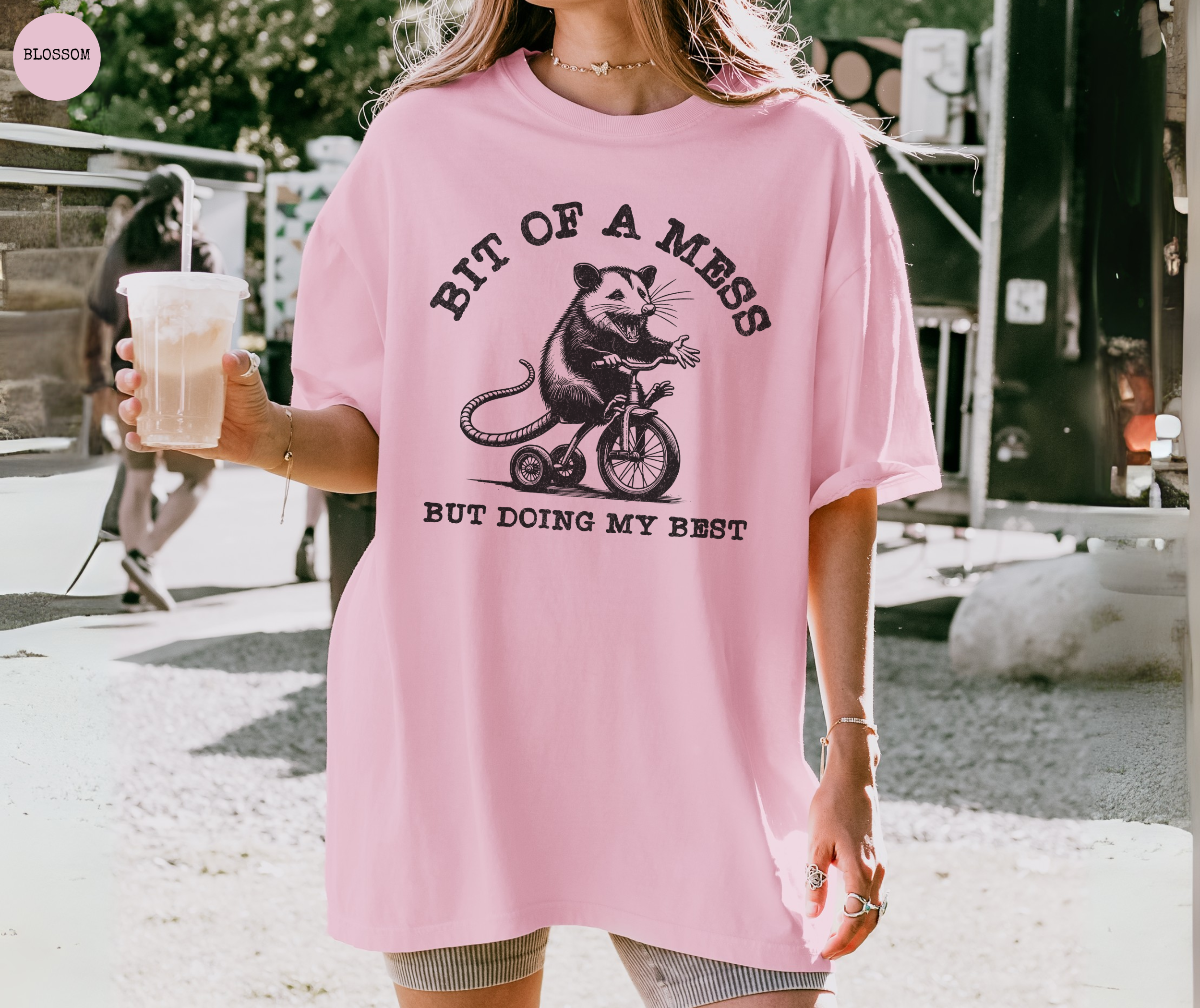 T-shirt Un peu en désordre mais je fais de mon mieux