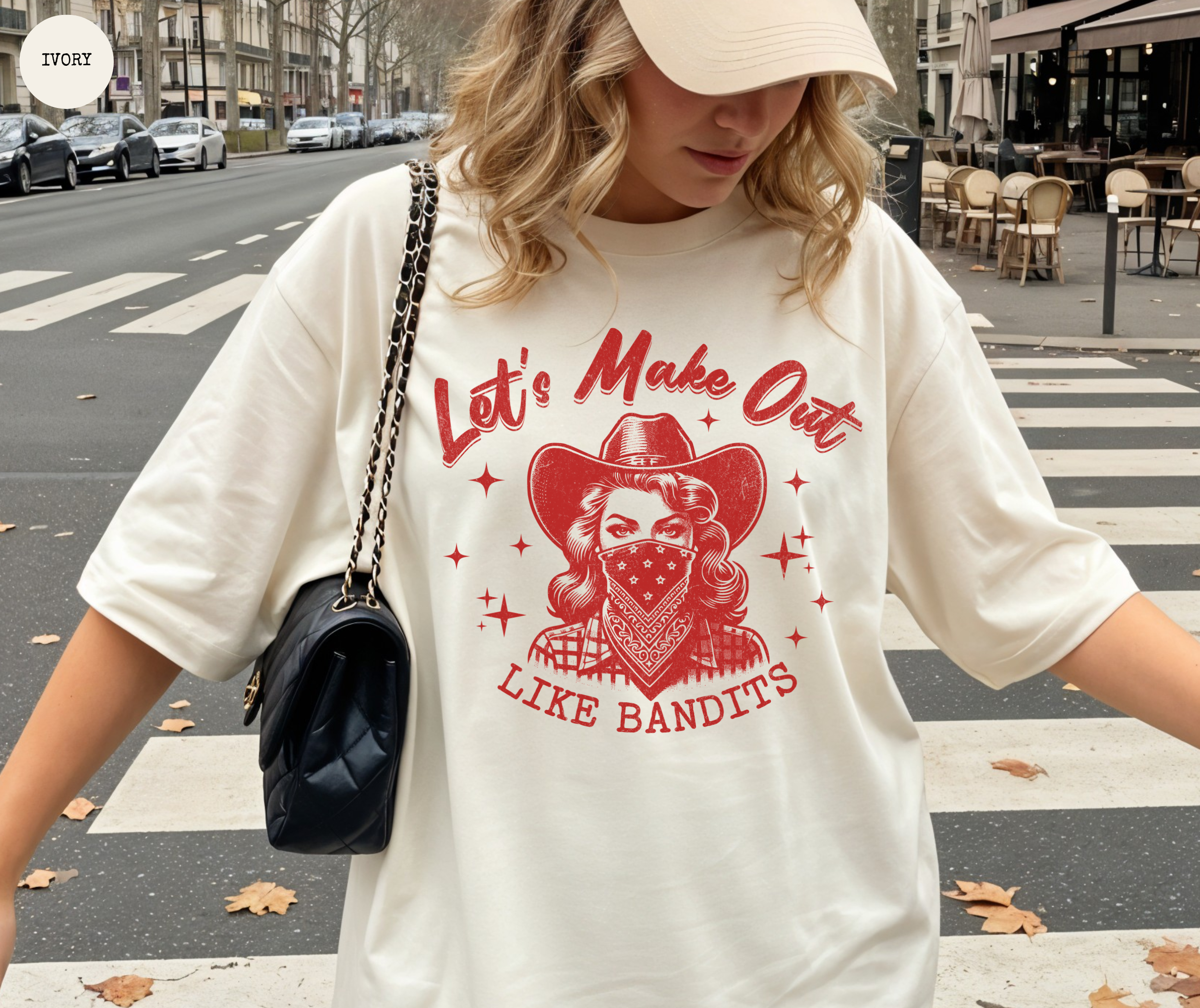 Let's Make Out Like Bandits Cowgirl T-Shirt