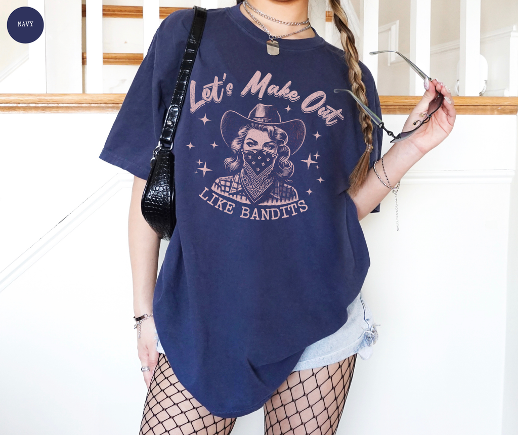 Let's Make Out Like Bandits Cowgirl T-Shirt