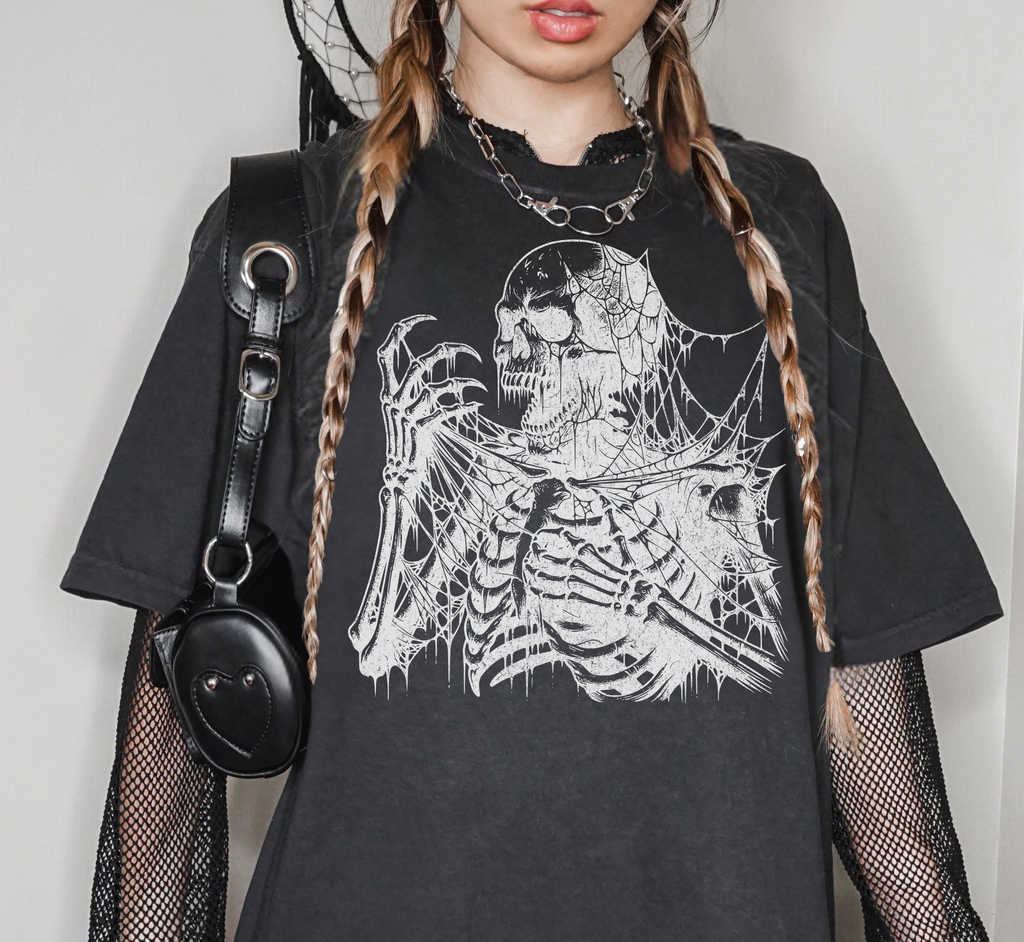 T-shirt Squelette Hurlant