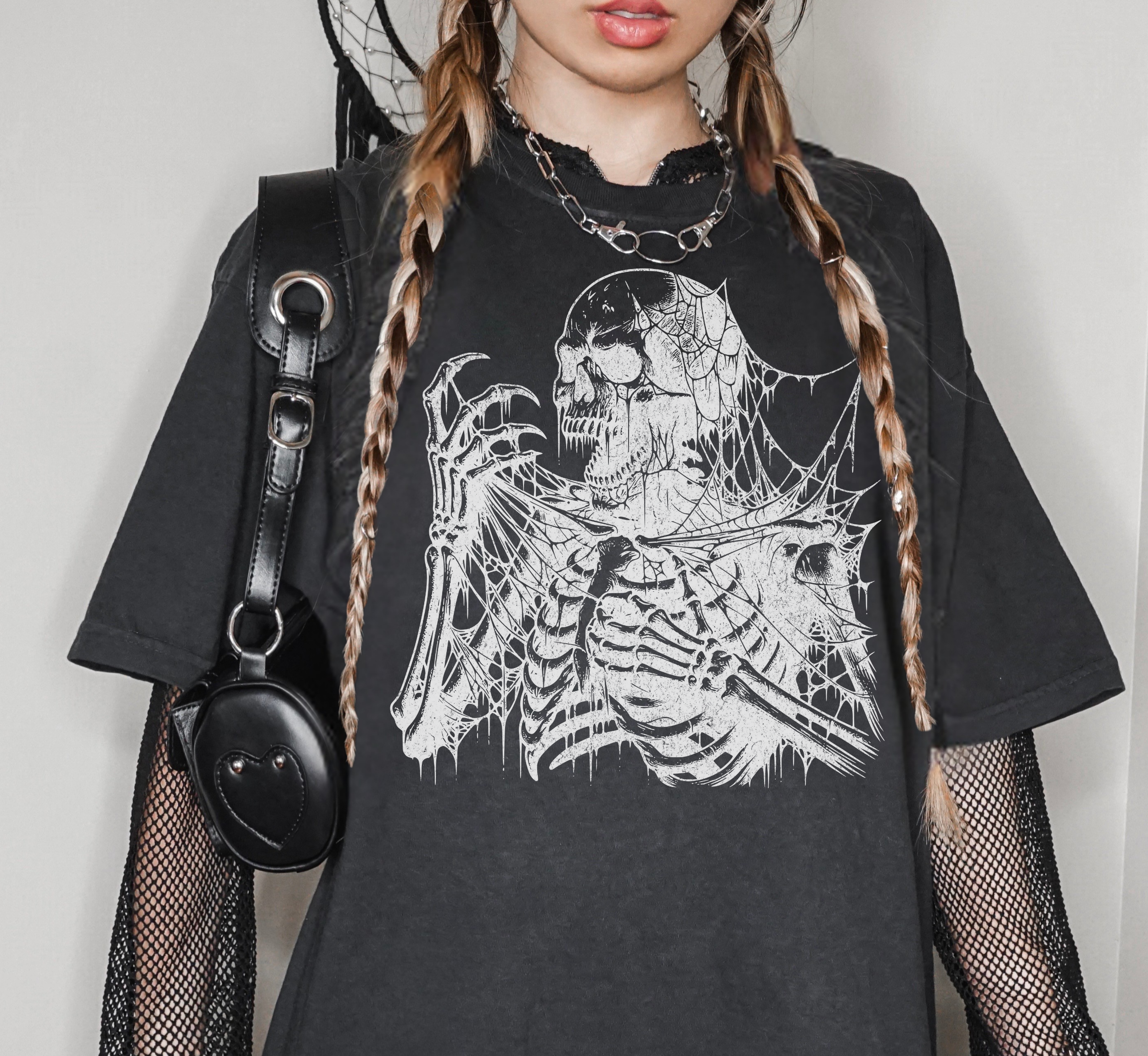 T-shirt Squelette Hurlant