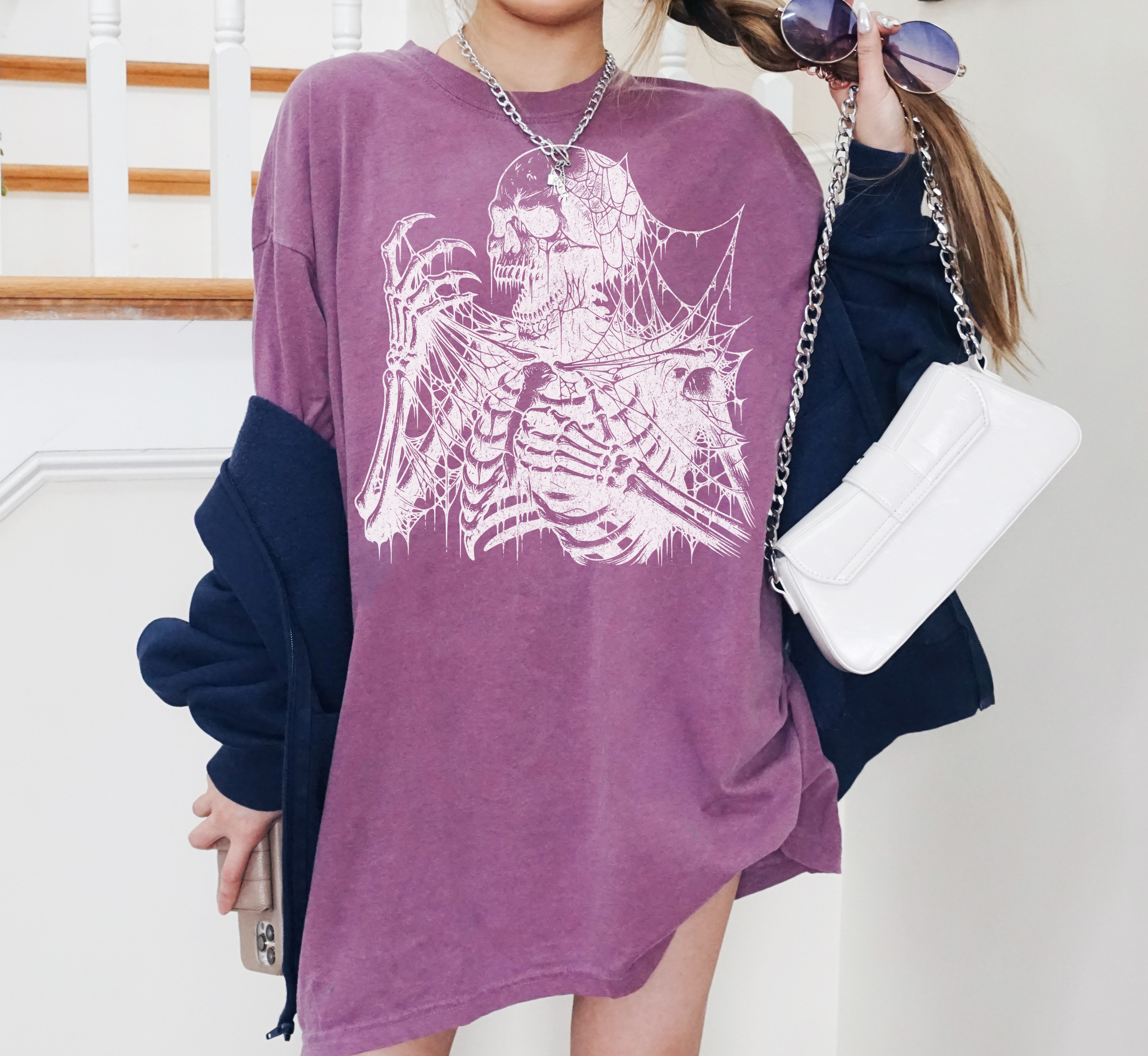 T-shirt Squelette Hurlant