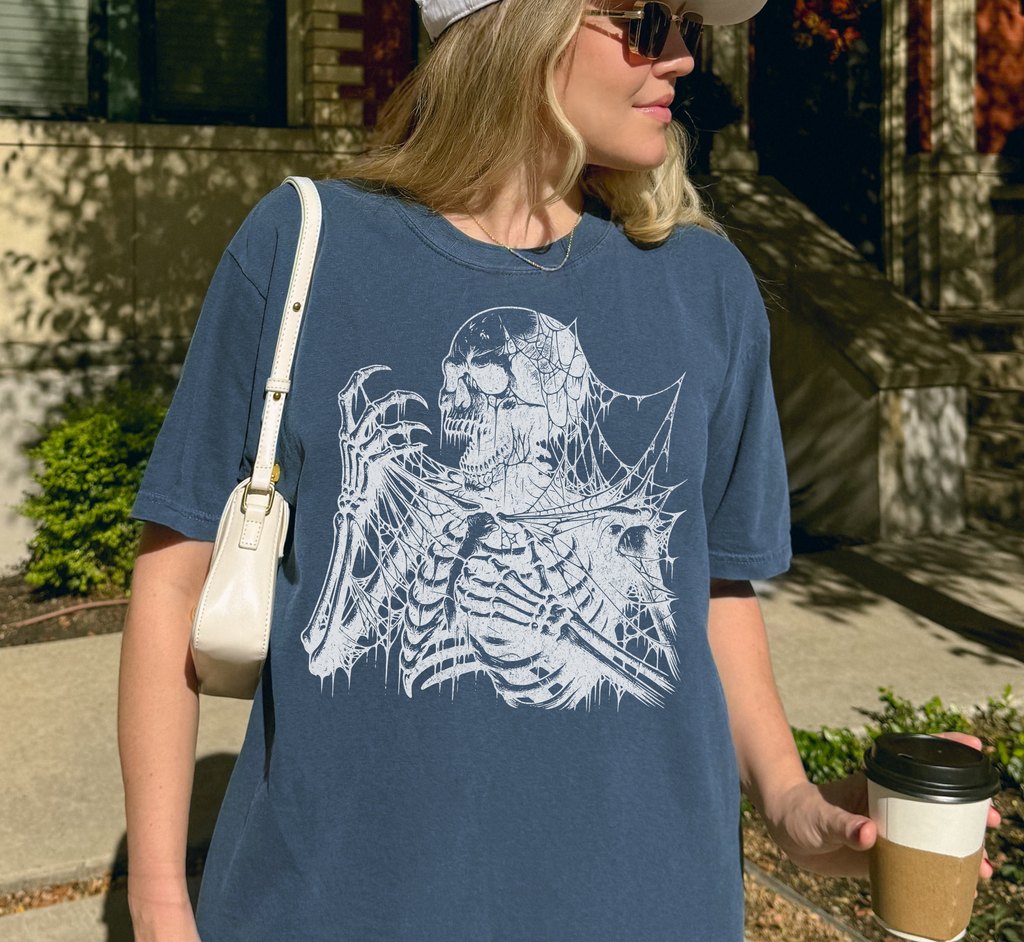 T-shirt Squelette Hurlant
