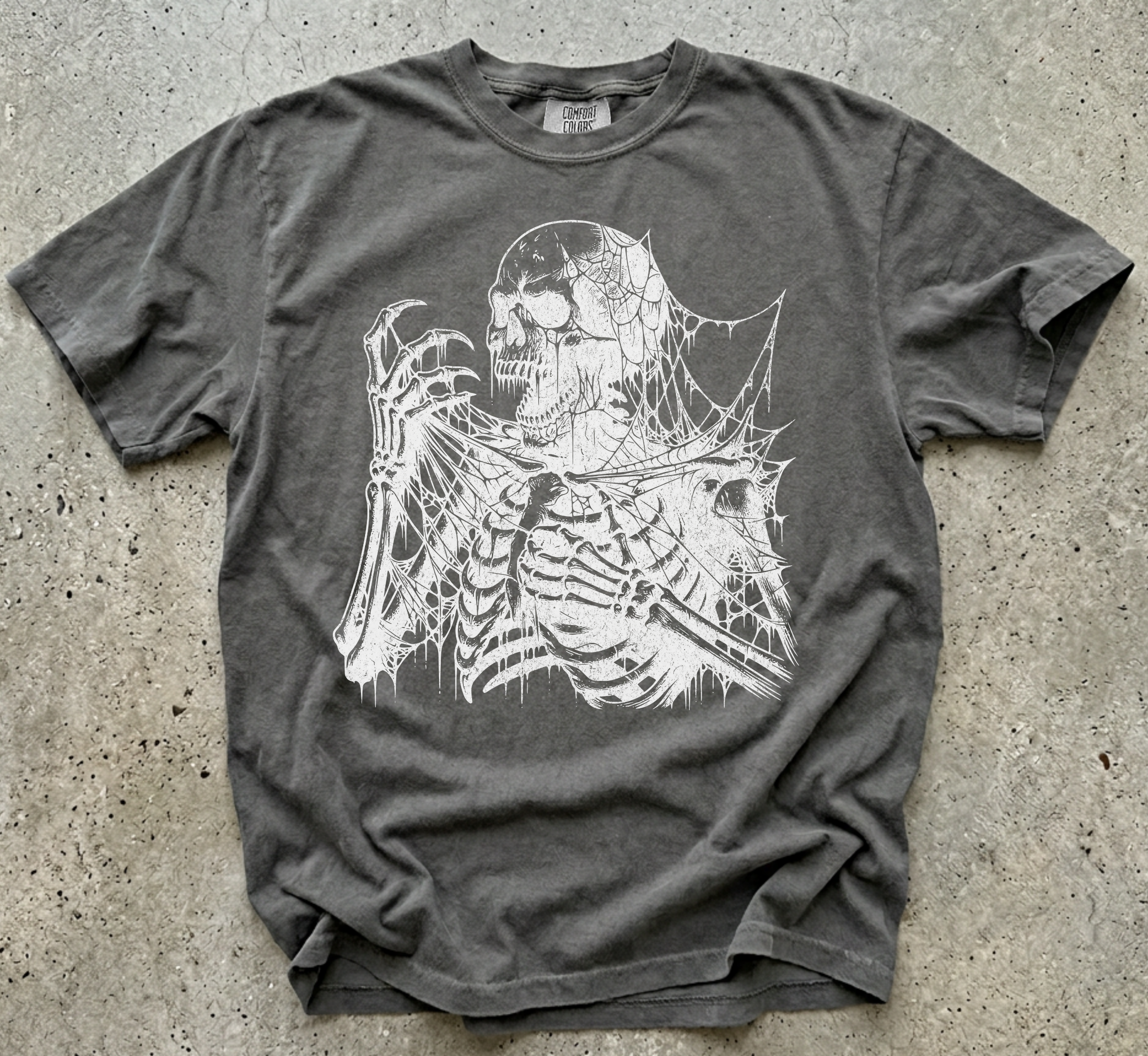 T-shirt Squelette Hurlant