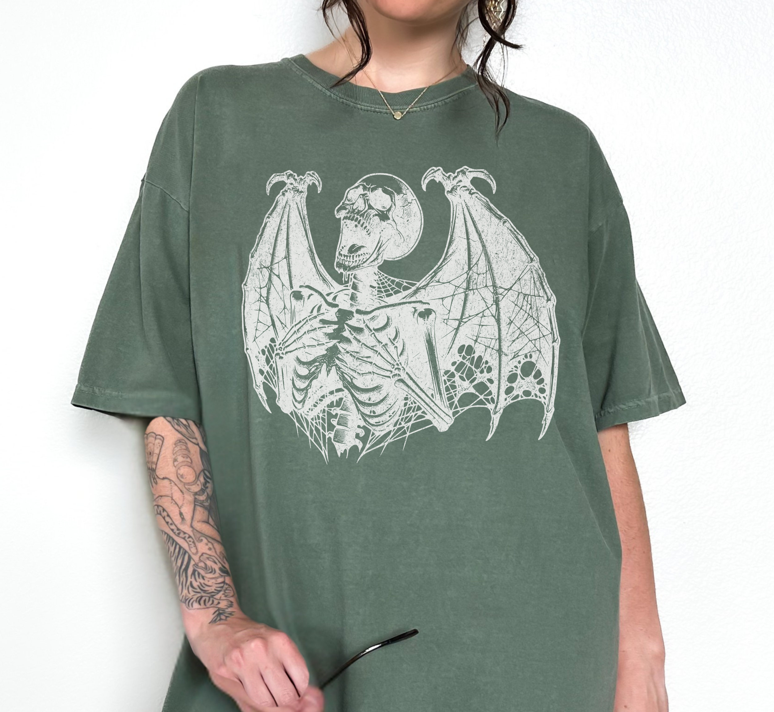 Screaming Winged Skeleton T-Shirt