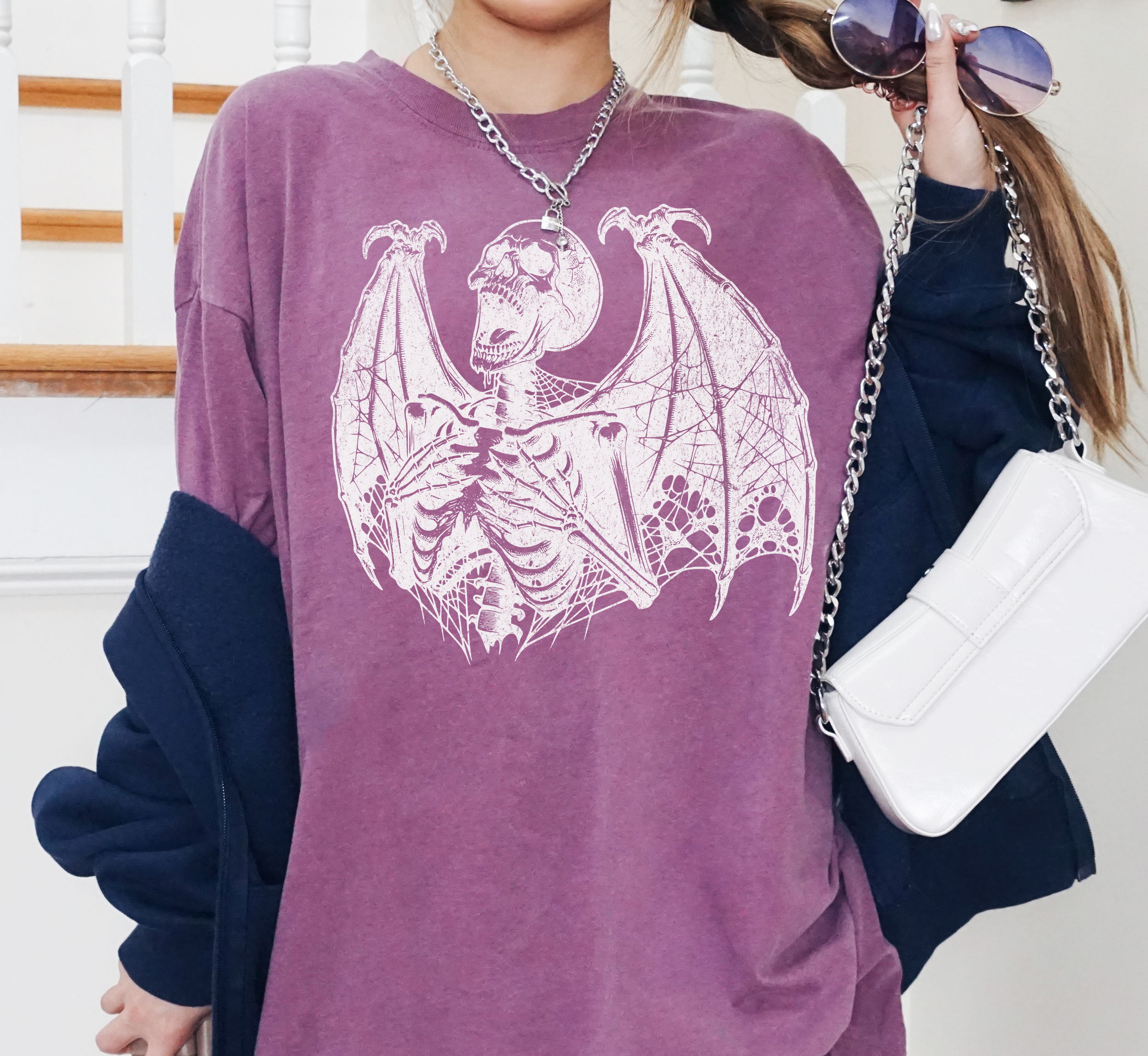 Screaming Winged Skeleton T-Shirt