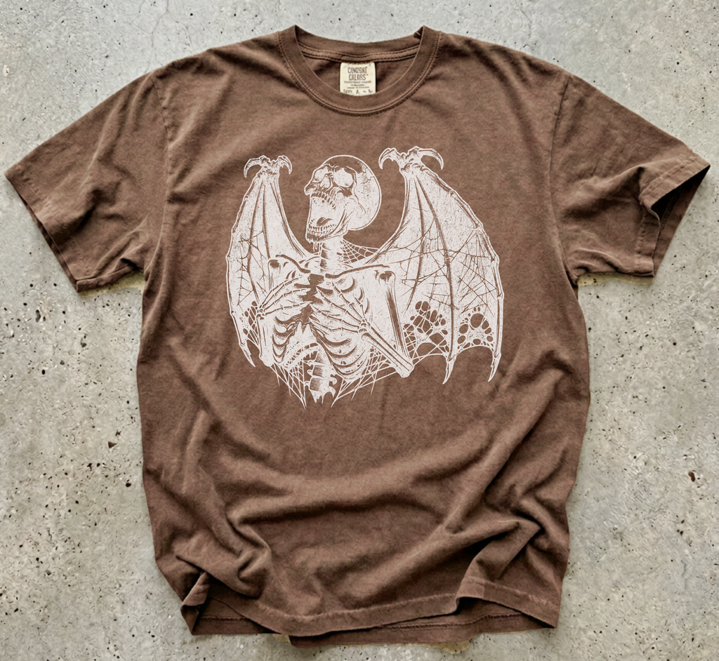 Screaming Winged Skeleton T-Shirt
