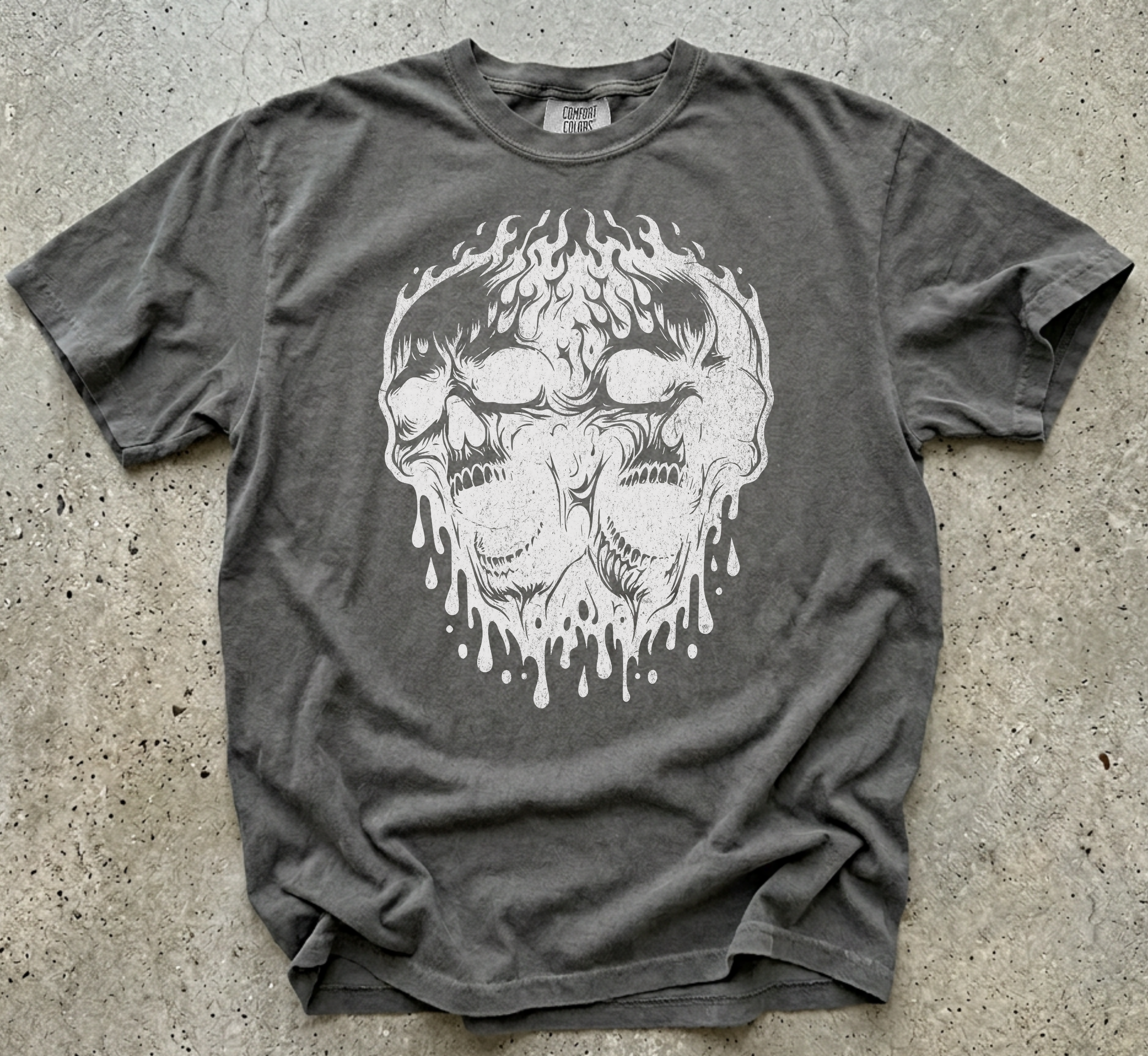 Melting Skulls Vintage Horror T-Shirt