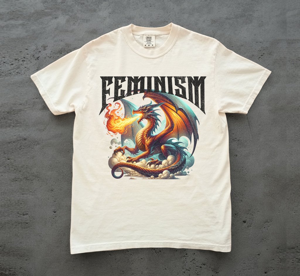 Feminism Dragon Fantasy T-Shirt
