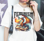 Feminism Dragon Fantasy T-Shirt