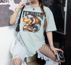 Feminism Dragon Fantasy T-Shirt