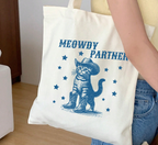 Meowdy Partner Cowboy Cat Tote Bag