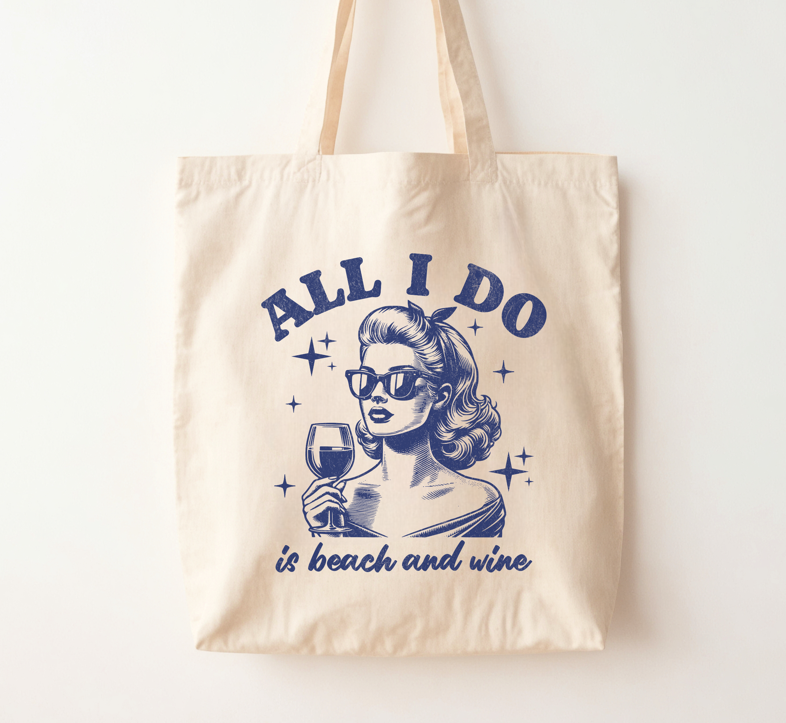 All I Do Is Beach And Wine Tote Bag