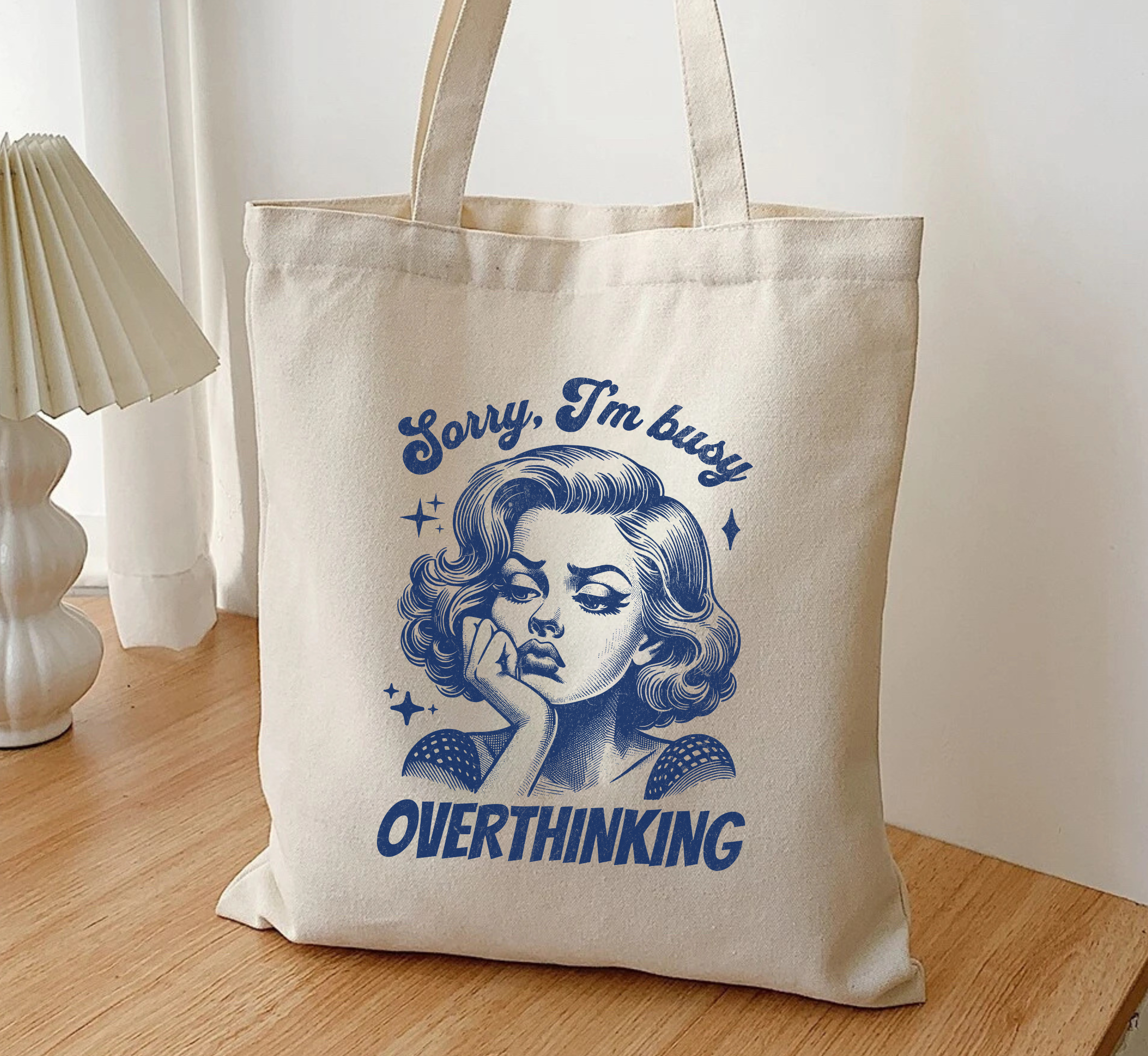 Sorry I'm Busy Overthinking Tote Bag