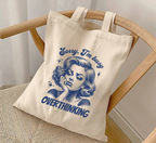 Sorry I'm Busy Overthinking Tote Bag