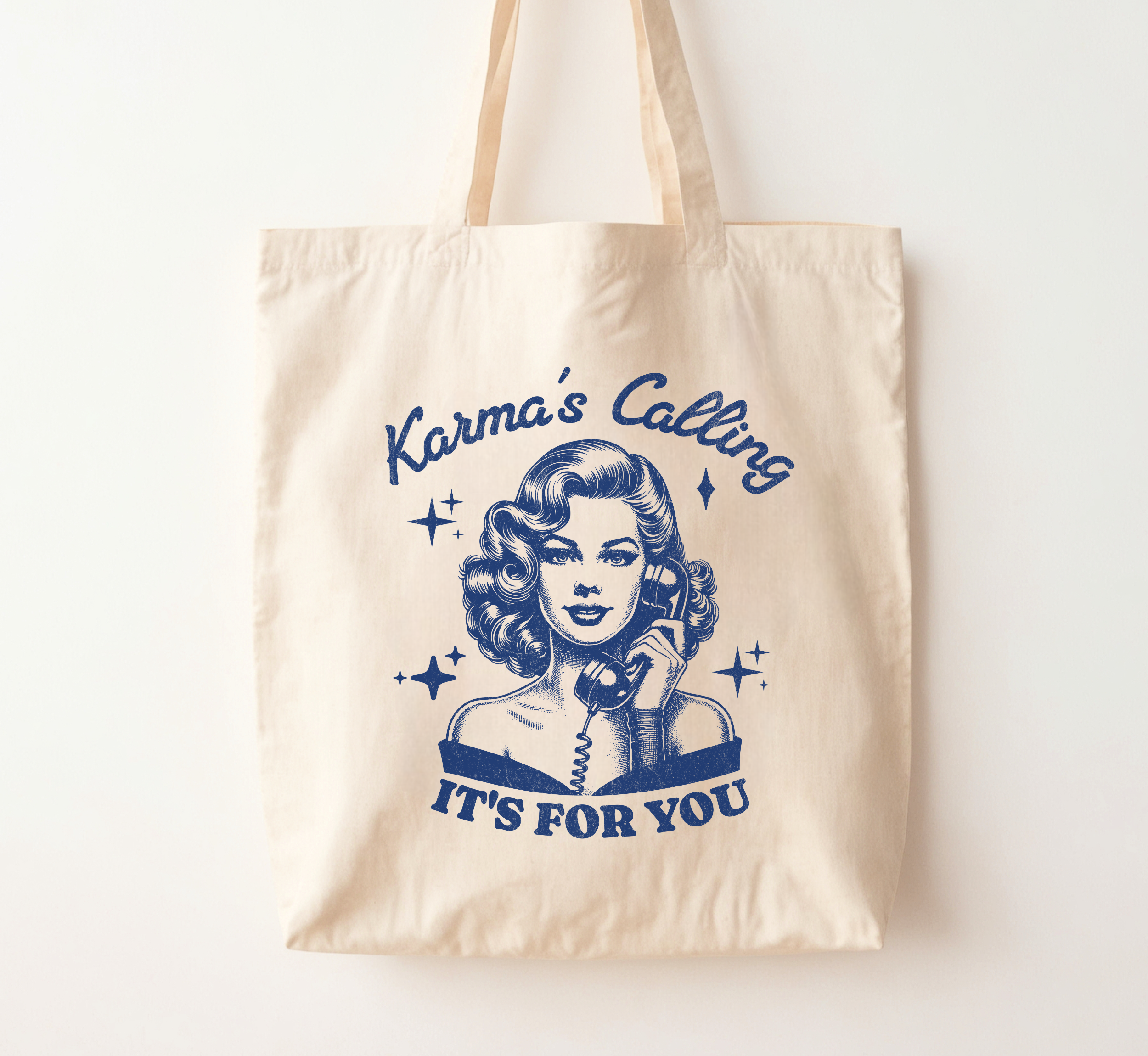 Sac fourre-tout "Le Karma t'appelle, c'est pour toi"