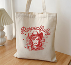 Respectfully Cowgirl Middle Finger Tote Bag
