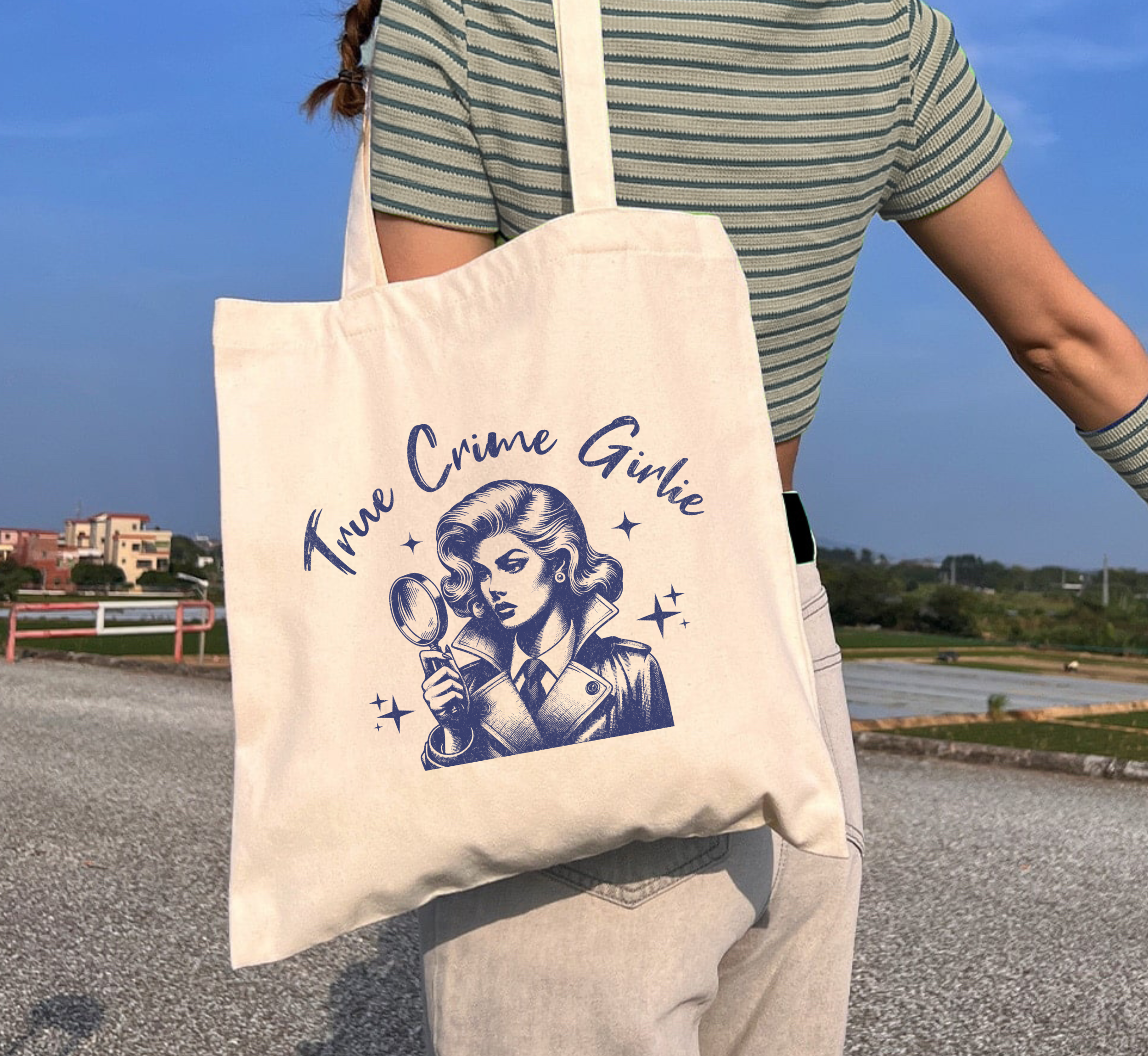 True Crime Girlie Tote Bag