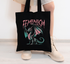 Feminism Dragon Tote Bag