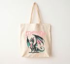 Feminism Dragon Tote Bag