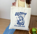 Sac fourre-tout "Le tricot parce que le meurtre, c'est mal"