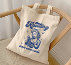 Sac fourre-tout "Le tricot parce que le meurtre, c'est mal"