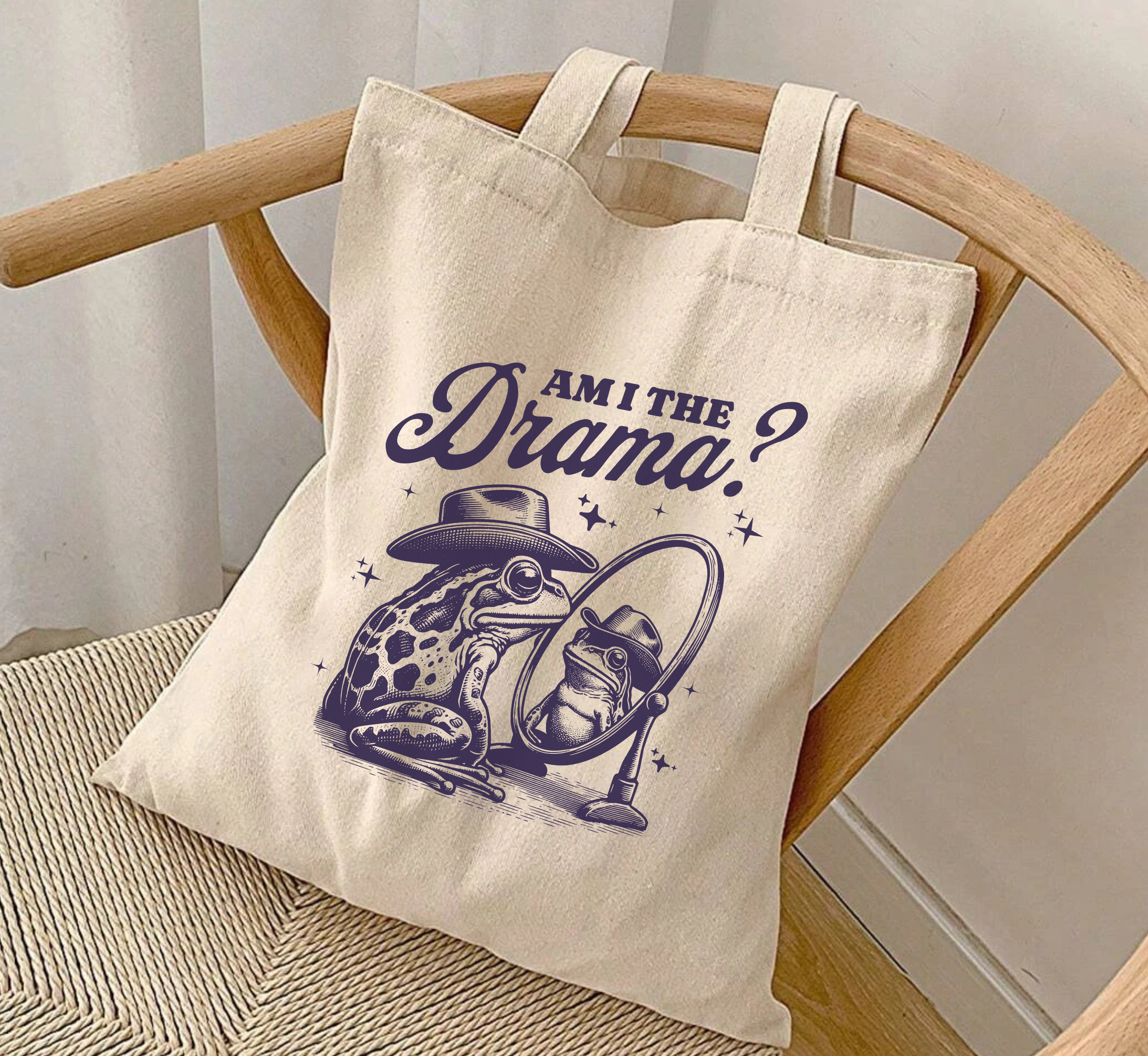 Am I The Drama Frog Tote Bag