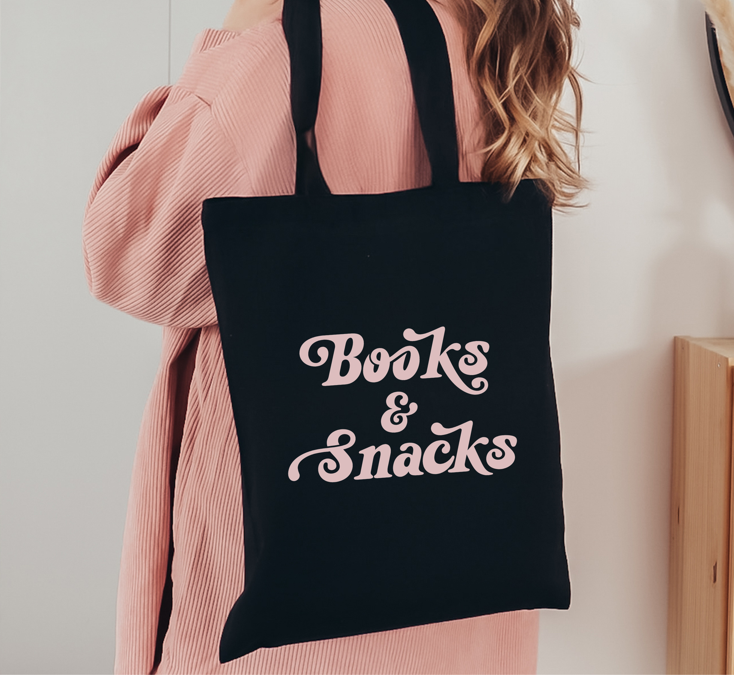 Books and Snacks Tote Bag