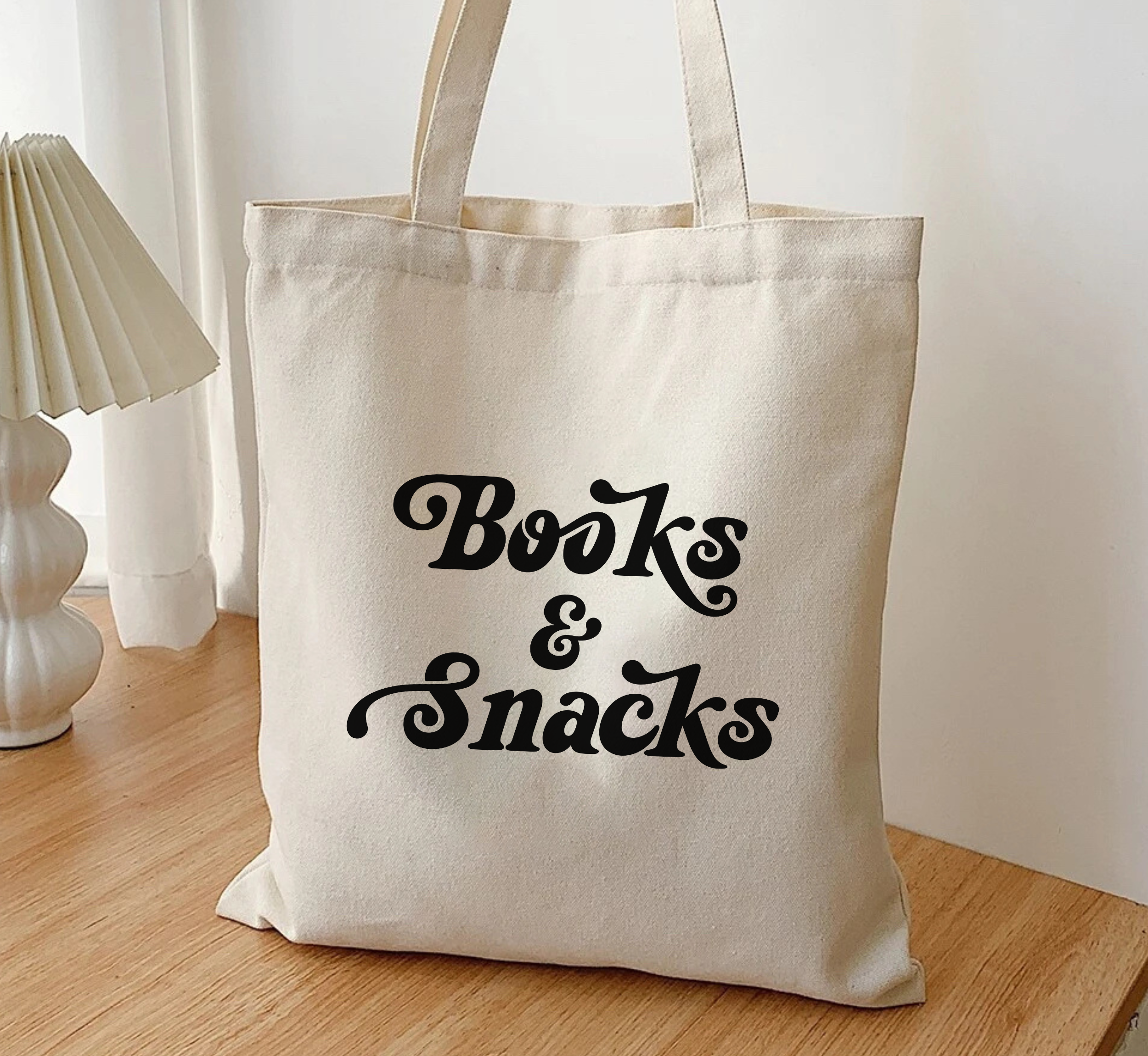 Books and Snacks Tote Bag