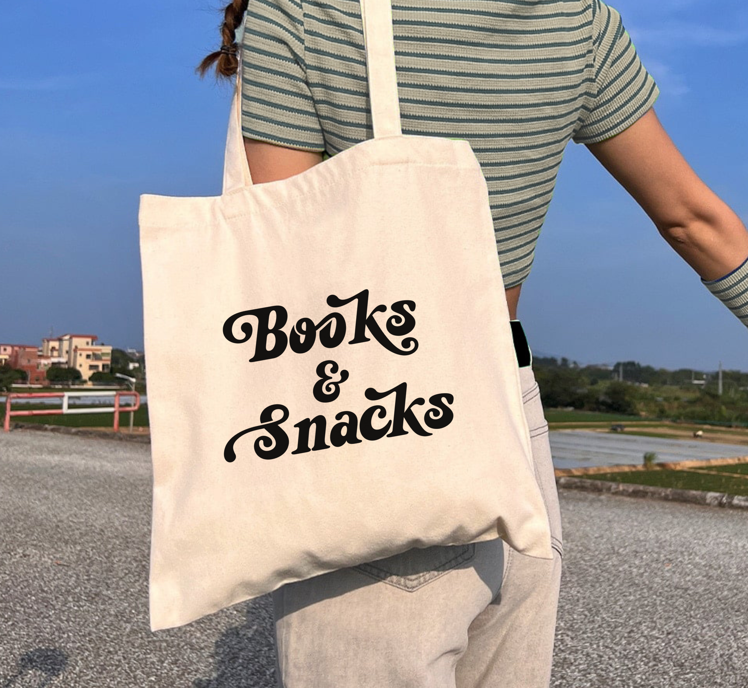 Books and Snacks Tote Bag