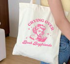 Crying Over Book Boyfriends Tote Bag