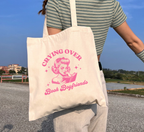 Crying Over Book Boyfriends Tote Bag