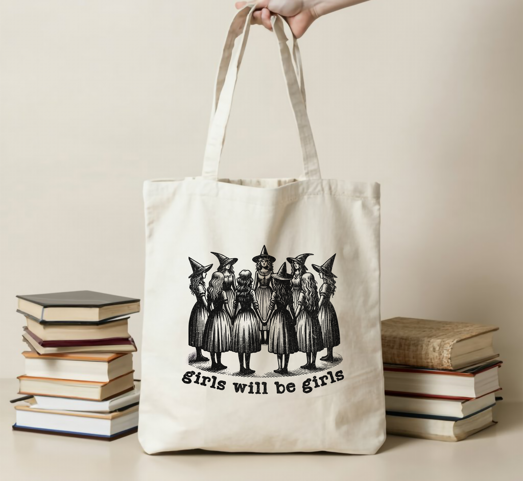 Girls Will Be Girls Witchy Tote Bag